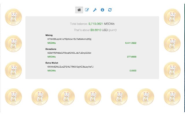 KittehCoin Balance  from Chrome web store to be run with OffiDocs Chromium online