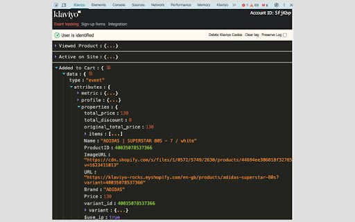 Klaviyo Developer Tools  from Chrome web store to be run with OffiDocs Chromium online