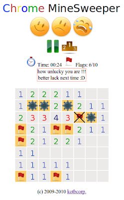 KMineSweeper  from Chrome web store to be run with OffiDocs Chromium online