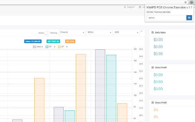 ส่วนขยาย KNAPS POS จาก Chrome เว็บสโตร์ที่จะใช้งานร่วมกับ OffiDocs Chromium ทางออนไลน์