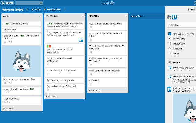 Knillert для Trello из интернет-магазина Chrome будет работать с OffiDocs Chromium онлайн