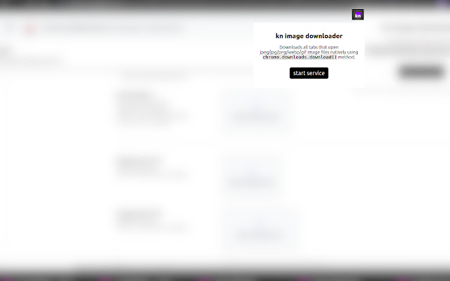 KN Image Downloader de la boutique en ligne Chrome à exécuter avec OffiDocs Chromium en ligne