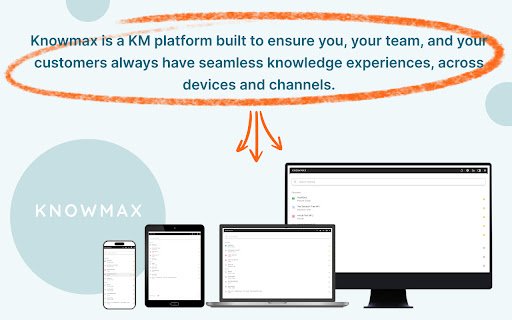 Knowmax  from Chrome web store to be run with OffiDocs Chromium online