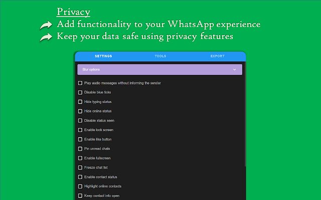 Kobikit Sidekick: WhatsApp Web Assistant aus dem Chrome-Webshop zur Ausführung mit OffiDocs Chromium online
