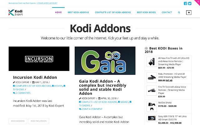 Kodi Addons mula sa Chrome web store na tatakbo sa OffiDocs Chromium online