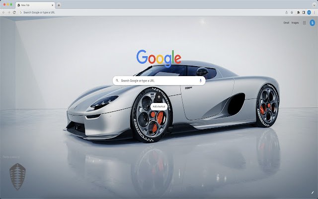 Le thème Koenigsegg de la boutique en ligne Chrome sera exécuté avec OffiDocs Chromium en ligne