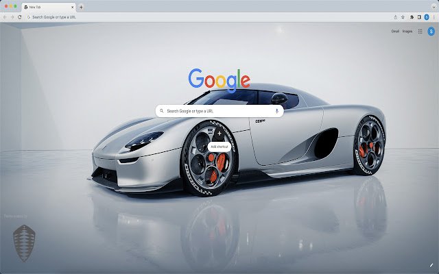 Tema Koenigsegg dal web store di Chrome da eseguire con OffiDocs Chromium online