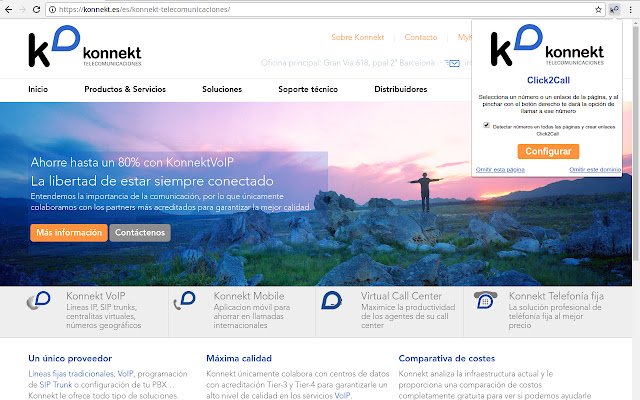 Konnekt Click2Call aus dem Chrome Web Store kann mit OffiDocs Chromium online ausgeführt werden