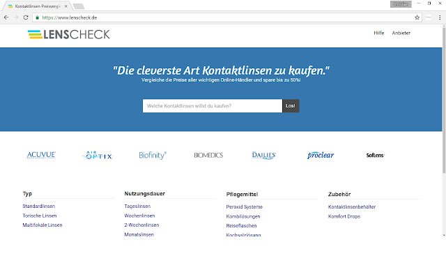 Kontaktlinsen Suche (Deutschland)  from Chrome web store to be run with OffiDocs Chromium online