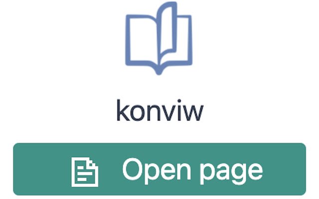 Konviw WebExt dal Chrome Web Store per essere eseguito con OffiDocs Chromium online