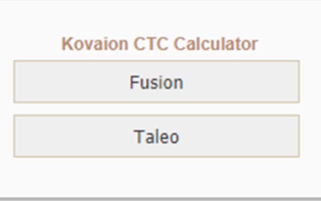Kovaion CTC-calculator uit de Chrome-webwinkel voor gebruik met OffiDocs Chromium online