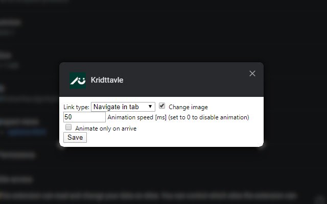 Chrome ウェブストアの Kridttavle を OffiDocs Chromium online で実行