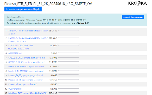 Kropka folder download  from Chrome web store to be run with OffiDocs Chromium online