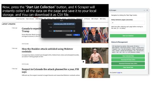 웹 데이터 수집기 (K Scraper) from Chrome web store to be run with OffiDocs Chromium online 웹 데이터 수집기 (K Scraper) from Chrome web store to be run with OffiDocs Chromium online