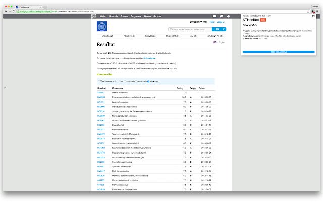 KTHsnittet  from Chrome web store to be run with OffiDocs Chromium online