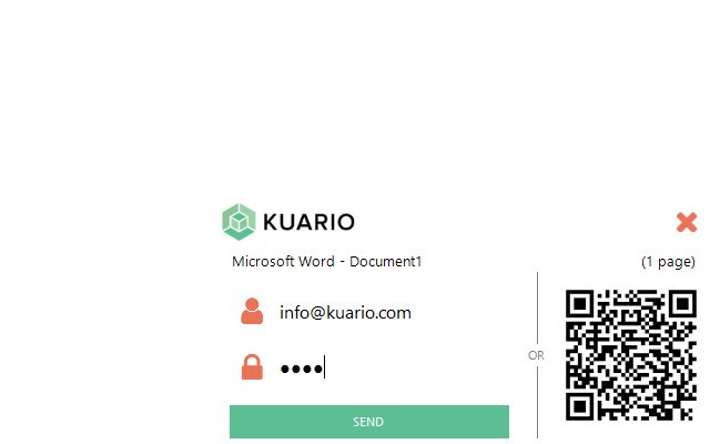 KUARIO از فروشگاه وب Chrome برای اجرای آنلاین با OffiDocs Chromium چاپ کنید