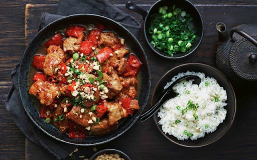 Kung Pao Chicken  from Chrome web store to be run with OffiDocs Chromium online