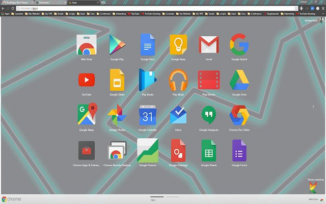 Chrome 网上商店的 KurdiApps Dark Theme 将与 OffiDocs Chromium 在线一起运行