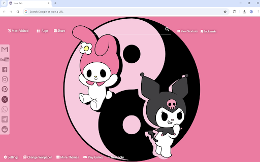 Kuromi Wallpaper  from Chrome web store to be run with OffiDocs Chromium online
