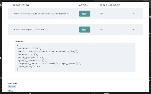 KushoAI: Auto generate API Tests from Chrome Dev Tools  from Chrome web store to be run with OffiDocs Chromium online