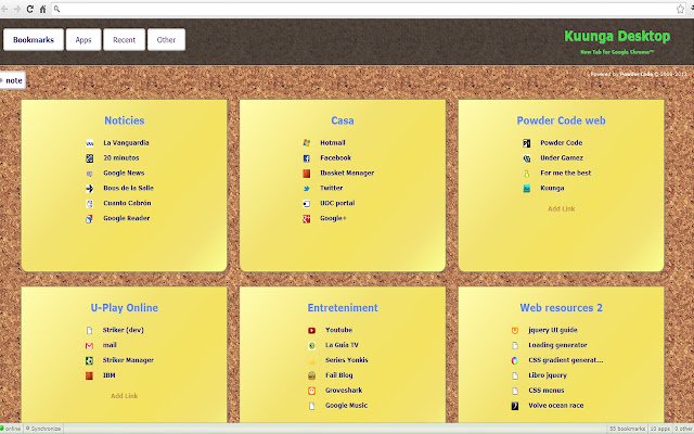 Kuunga Desktop dal negozio web di Chrome può essere eseguito con OffiDocs Chromium online