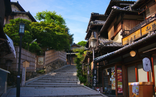 Kyotos Timeless Charm on Cobbled Streets  from Chrome web store to be run with OffiDocs Chromium online