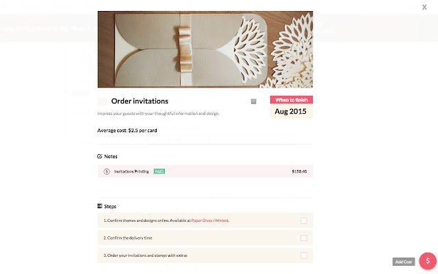 LadyMarry Wedding Planner  from Chrome web store to be run with OffiDocs Chromium online