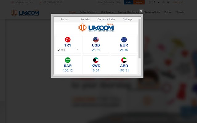 Lakcom Shopper Tools dal negozio web di Chrome da eseguire con OffiDocs Chromium online