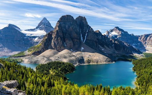 Lake Beneath Majestic Mountains  from Chrome web store to be run with OffiDocs Chromium online