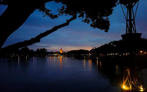 Lake surface at night  from Chrome web store to be run with OffiDocs Chromium online