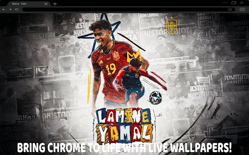 Lamine Yamal Live Wallpaper  from Chrome web store to be run with OffiDocs Chromium online