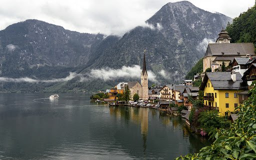 Landscape of Hallstatt Surrounded  from Chrome web store to be run with OffiDocs Chromium online
