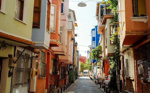 Landscape Photography of a Narrow Street  from Chrome web store to be run with OffiDocs Chromium online
