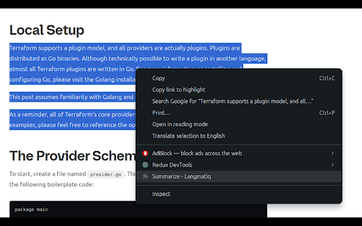 Langmatiq AI Summarizer  from Chrome web store to be run with OffiDocs Chromium online