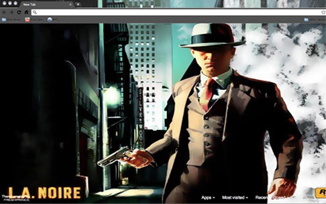 Chrome वेब स्टोर से LA Noire थीम को OffiDocs क्रोमियम ऑनलाइन के साथ चलाया जाएगा