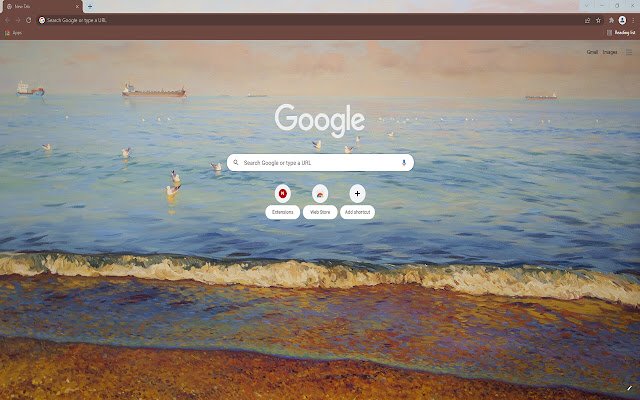 Lanzheron beach Bagong Tab mula sa Chrome web store na tatakbo sa OffiDocs Chromium online