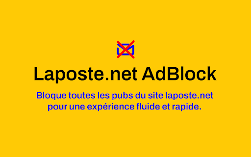Laposte.net AdBlock  from Chrome web store to be run with OffiDocs Chromium online