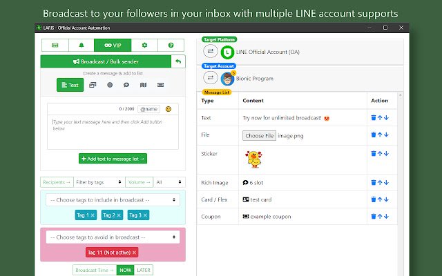 La automatización de cuentas oficiales de LARIS desde la tienda web de Chrome se ejecutará con OffiDocs Chromium en línea