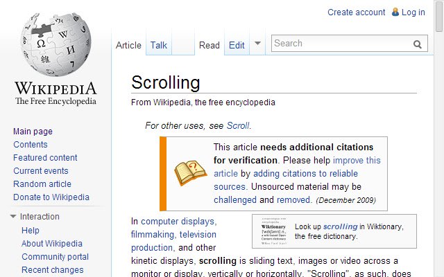 Last Scroll ze sklepu internetowego Chrome do uruchomienia z OffiDocs Chromium online