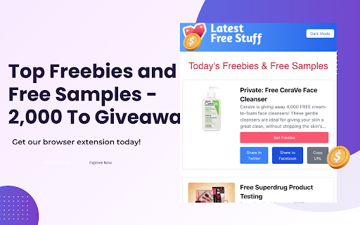 Latest Free Stuff UK  from Chrome web store to be run with OffiDocs Chromium online