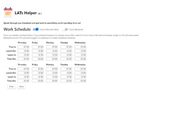 LATs Helper Tool  from Chrome web store to be run with OffiDocs Chromium online