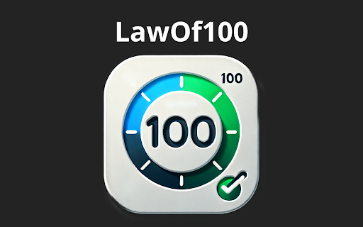 LawOf100  from Chrome web store to be run with OffiDocs Chromium online