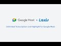 Laxis: Google Meet Transcription Highlight din magazinul web Chrome va fi rulat cu OffiDocs Chromium online