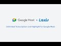 Laxis: Google Meet Transcription  Highlight  from Chrome web store to be run with OffiDocs Chromium online