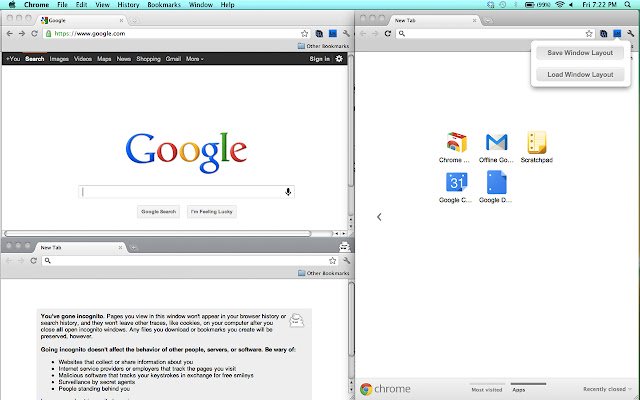 Layout Manager از فروشگاه وب Chrome برای اجرا با OffiDocs Chromium به صورت آنلاین