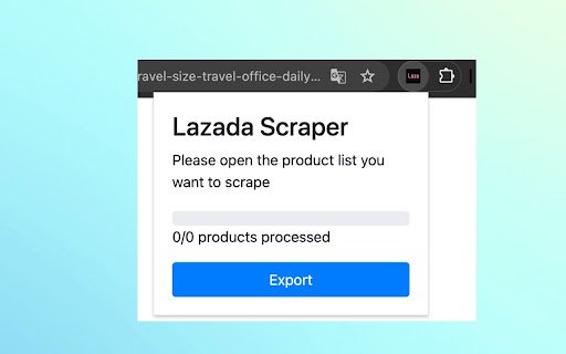 Lazada Scraper  from Chrome web store to be run with OffiDocs Chromium online