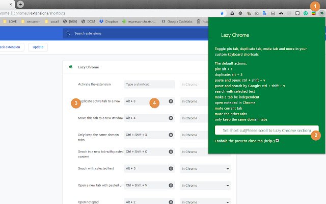 Lazy Chrome  from Chrome web store to be run with OffiDocs Chromium online