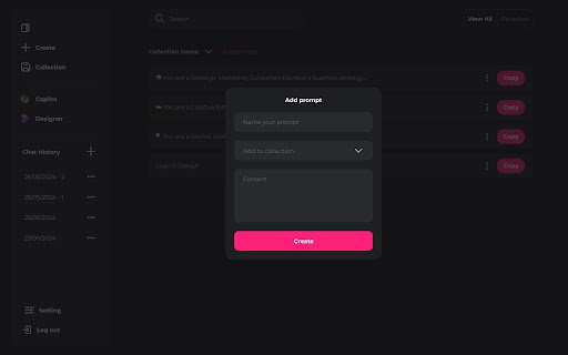 Lazy Prompter MOCHIMIN  from Chrome web store to be run with OffiDocs Chromium online