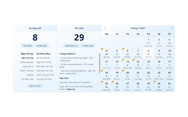Lịch âm Lịch Vạn Niên Việt Nam  from Chrome web store to be run with OffiDocs Chromium online Lịch âm Lịch Vạn Niên Việt Nam  from Chrome web store to be run with OffiDocs Chromium online