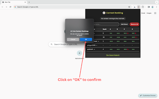 LC Live Contest Rankings  from Chrome web store to be run with OffiDocs Chromium online